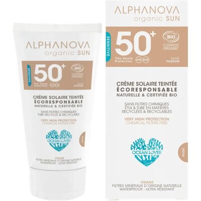 Alphanova Sun SPF50+ Crema Tinte Clara - Protector Solar Alphanova Sun SPF50+ Crema Tinte Clara - Protector Solar