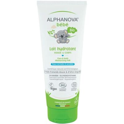 Lait Hydratant Bio Bébé Alphanova - Visage & Corps - 200ml - Publicité Lait Hydratant Bio Bébé Alphanova - Visage & Corps - 200ml - Publicité