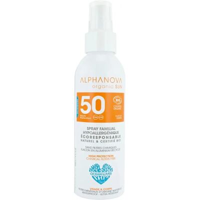 Alphanova Sun Spray SPF50 Protection Familiale - Spray Solaire - Publicité Alphanova Sun Spray SPF50 Protection Familiale - Spray Solaire - Publicité