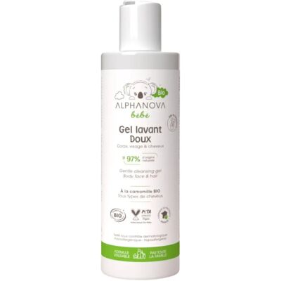 Alphanova Gel Lavante Bebé - Orgánico, 200ml Alphanova Gel Lavante Bebé - Orgánico, 200ml