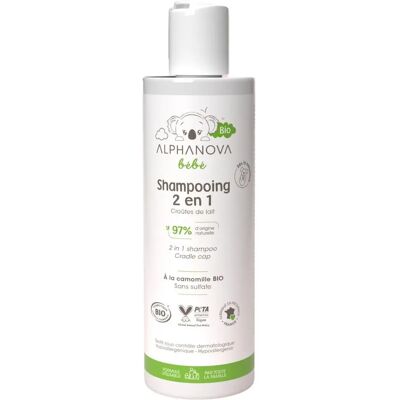 Alphanova Baby Luonnollinen 2-in-1 Shampoo - Lasten Hiustenhoito Alphanova Baby Luonnollinen 2-in-1 Shampoo - Lasten Hiustenhoito