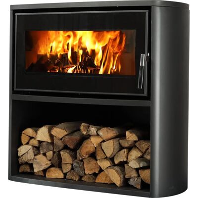 Supra Laslo Bûcher - Poêle à bois noir 7,7kW Supra Laslo Bûcher - Poêle à bois noir 7,7kW