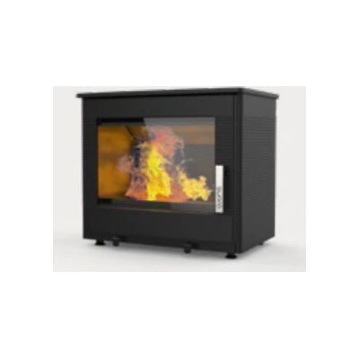 Poêle à bois noir Supra GABY RABAISSÉ - Combustion double - 7,3kW - Publicité Poêle à bois noir Supra GABY RABAISSÉ - Combustion double - 7,3kW - Publicité