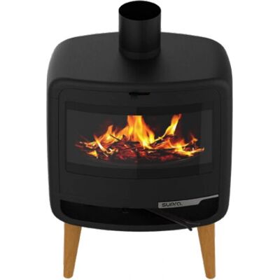 Poêle à bois Supra FR9016130B - 10kW, Noir, Double combustion Poêle à bois Supra FR9016130B - 10kW, Noir, Double combustion