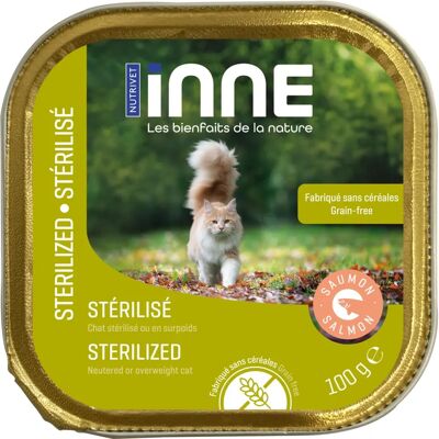 Nutrivet Inne Sterilized Zalm Kattenvoer - 16 x 100g Nutrivet Inne Sterilized Zalm Kattenvoer - 16 x 100g