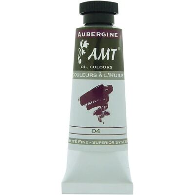 Peinture à l'huile Aubergine AMT - 45ml - Pour artistes et amateurs - Publicité Peinture à l'huile Aubergine AMT - 45ml - Pour artistes et amateurs - Publicité