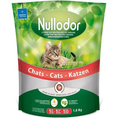 Nullodor Litière en cristaux - Pack 2 x 1,5kg - Contrôle des odeurs Nullodor Litière en cristaux - Pack 2 x 1,5kg - Contrôle des odeurs