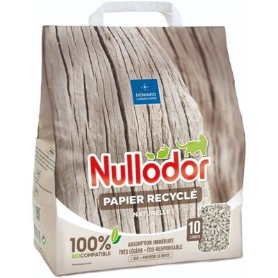 Nullodor recyklingowany papierowy żwirek dla kotów - 2 x 10L Nullodor recyklingowany papierowy żwirek dla kotów - 2 x 10L