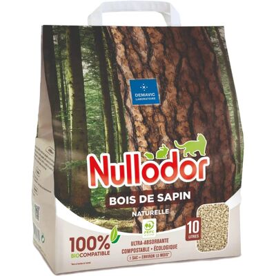 Nullodor Wiórki sosnowe dla kotów - 2x10L, Ekologiczne & Wysoka Chłonność Nullodor Wiórki sosnowe dla kotów - 2x10L, Ekologiczne & Wysoka Chłonność