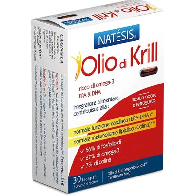 Integratore di Olio di Krill Omega-3 Dott. C. Cagnola - 30 Capsule Integratore di Olio di Krill Omega-3 Dott. C. Cagnola - 30 Capsule