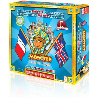 Topi Games Memotep Niebieski - Gra planszowa do nauki języków - 614 elementów Topi Games Memotep Niebieski - Gra planszowa do nauki języków - 614 elementów
