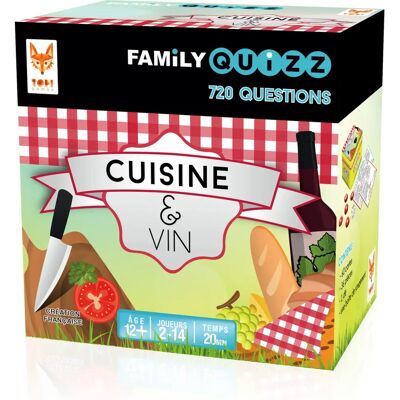 Topi Games FAM-CV-348801 Quiz rodzinny - Kuchnia & Wino Topi Games FAM-CV-348801 Quiz rodzinny - Kuchnia & Wino