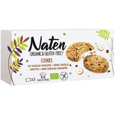 Biscuits Bio Sans Gluten à l'Avoine, Chocolat et Noisettes - Publicité Biscuits Bio Sans Gluten à l'Avoine, Chocolat et Noisettes - Publicité