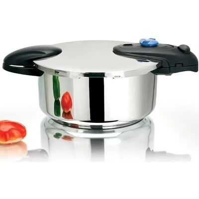 Pentola a pressione in acciaio inox Ø24cm 10L - Veloce & Sicura Pentola a pressione in acciaio inox Ø24cm 10L - Veloce & Sicura