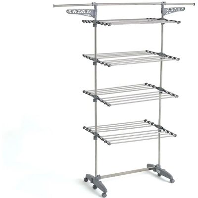 Asciugatrice Kitchen Move - 30M, 4 Livelli, Grigio e Argento Asciugatrice Kitchen Move - 30M, 4 Livelli, Grigio e Argento