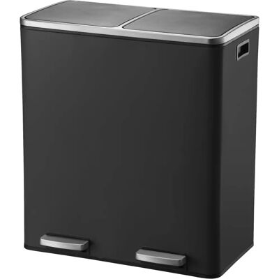 Kitchen Move BAT-961049E Cubo de basura de acero inoxidable negro 60 L Kitchen Move BAT-961049E Cubo de basura de acero inoxidable negro 60 L