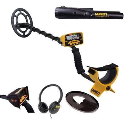 Garrett Ace 300 i - Détecteur de métaux avec 3 accessoires - Grand écran - Publicité Garrett Ace 300 i - Détecteur de métaux avec 3 accessoires - Grand écran - Publicité