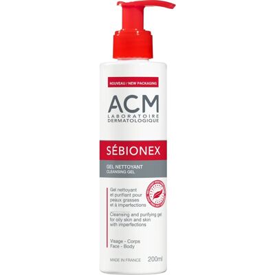Čisticé gel ACM Sébionex - Regulace mazu - 200ml Čisticé gel ACM Sébionex - Regulace mazu - 200ml