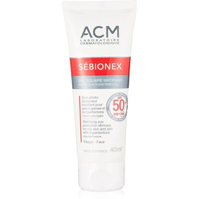 Gel Solar Matificante SPF50+ Sébionex ACM Gel Solar Matificante SPF50+ Sébionex ACM