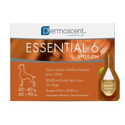Dermoscent Essential 6 Spot-On per cani - 20-40kg 4x2,4ml Dermoscent Essential 6 Spot-On per cani - 20-40kg 4x2,4ml