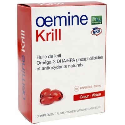 Complément OEMINE Krill - Huile de Krill Pure pour Cœur & Vue - 60 Capsules - Publicité Complément OEMINE Krill - Huile de Krill Pure pour Cœur & Vue - 60 Capsules - Publicité
