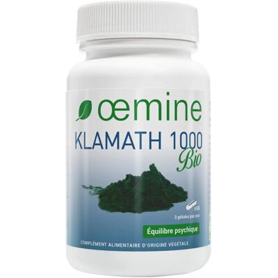Oemine Klamath 1000 Bio 60 Gélules - Complément alimentaire - Publicité Oemine Klamath 1000 Bio 60 Gélules - Complément alimentaire - Publicité