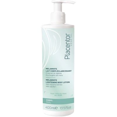 Lait Corps MelaWhite de Placentor Végétal - Éclaircissant, Hydratant, 400ml - Publicité Lait Corps MelaWhite de Placentor Végétal - Éclaircissant, Hydratant, 400ml - Publicité
