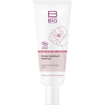 BcomBIO Fluide Hydratant Matifiant Bio - 50ml Tube-Pompe - Publicité BcomBIO Fluide Hydratant Matifiant Bio - 50ml Tube-Pompe - Publicité