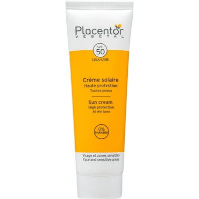 Crème Solaire SPF 50+ Placentor Végétal pour visage et zones sensibles - Publicité Crème Solaire SPF 50+ Placentor Végétal pour visage et zones sensibles - Publicité