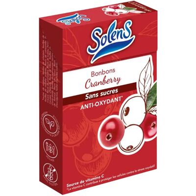 Solens Bonbons Cranberry Sans Sucre Vegan - Bonbons - Publicité Solens Bonbons Cranberry Sans Sucre Vegan - Bonbons - Publicité