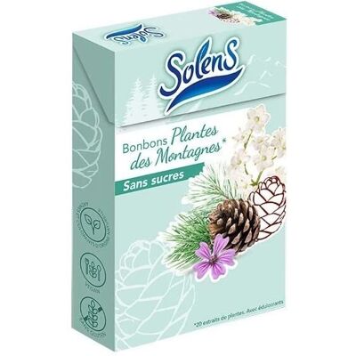 Solens Bonbons aux Plantes de Montagne Sans Sucre - Publicité Solens Bonbons aux Plantes de Montagne Sans Sucre - Publicité