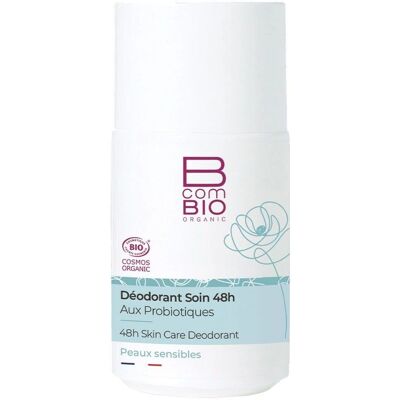 BcomBIO Déodorant Bio aux Probiotiques 48H - Peaux Sensibles - Publicité BcomBIO Déodorant Bio aux Probiotiques 48H - Peaux Sensibles - Publicité