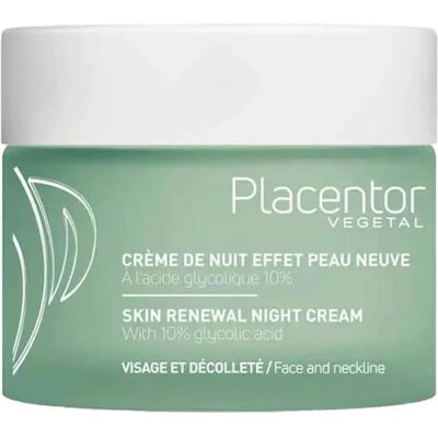 Crème de Nuit Placentor Végétal - Renouveau de la Peau - France - Publicité Crème de Nuit Placentor Végétal - Renouveau de la Peau - France - Publicité