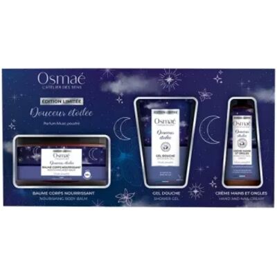 Coffret Soin de la Peau Édition Limitée Osmaé - Gel Douche Inclus - Publicité Coffret Soin de la Peau Édition Limitée Osmaé - Gel Douche Inclus - Publicité