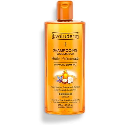 Shampoing Huile d'Argan Camélia Borago Evoluderm - Soins capillaires - Publicité Shampoing Huile d'Argan Camélia Borago Evoluderm - Soins capillaires - Publicité