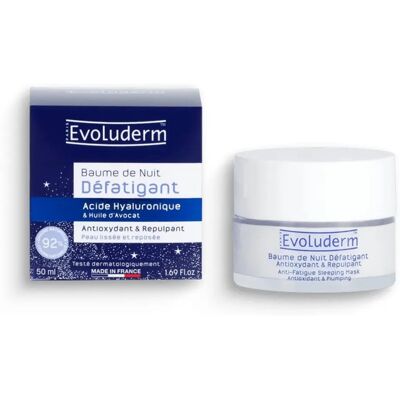 Evoluderm - Baume de Nuit - Acide hyaluronique - Masque visage - Publicité Evoluderm - Baume de Nuit - Acide hyaluronique - Masque visage - Publicité