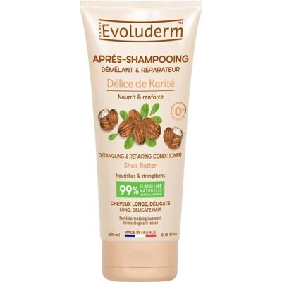Après-shampoing Beurre de Karité Evoluderm - Démêlant & Réparateur - Publicité Après-shampoing Beurre de Karité Evoluderm - Démêlant & Réparateur - Publicité