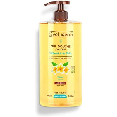 Evoluderm Monoï à la Folie Gel Douche - Exotique, Végétalien, 1L - Publicité Evoluderm Monoï à la Folie Gel Douche - Exotique, Végétalien, 1L - Publicité