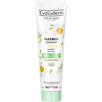 Masque Visage Calmante à la Camomille Evoluderm - Naturel, Réducteur de pores - Publicité Masque Visage Calmante à la Camomille Evoluderm - Naturel, Réducteur de pores - Publicité
