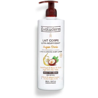 Lotion Corps Argan Divin Evoluderm - Soins du Corps - Publicité Lotion Corps Argan Divin Evoluderm - Soins du Corps - Publicité