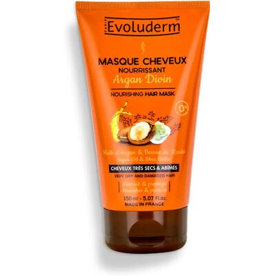 Evoluderm Masque Capillaire Argan Divin - Soins des Cheveux - Publicité Evoluderm Masque Capillaire Argan Divin - Soins des Cheveux - Publicité