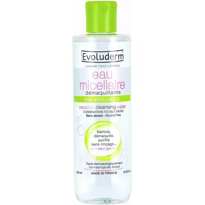 Evoluderm Eau Micellaire pour Peau Mixte et Grasse - Publicité Evoluderm Eau Micellaire pour Peau Mixte et Grasse - Publicité