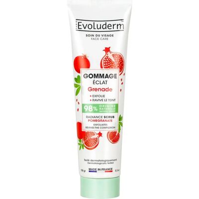 Evoluderm Gommage Éclat Grenade - Publicité Evoluderm Gommage Éclat Grenade - Publicité