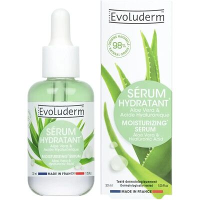 Evoluderm 30ml Sérum Hydratant à l'Aloe Vera, Acide Hyaluronique - Sérum - Publicité Evoluderm 30ml Sérum Hydratant à l'Aloe Vera, Acide Hyaluronique - Sérum - Publicité