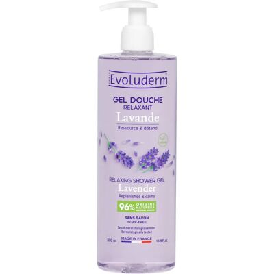 Gel Douche Relaxant à la Lavande EVOLUDERM - Gel Douche - Publicité Gel Douche Relaxant à la Lavande EVOLUDERM - Gel Douche - Publicité