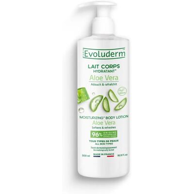 Lait Corporel Hydratant Evoluderm 500ml - Nourrissant & Hydratant - Publicité Lait Corporel Hydratant Evoluderm 500ml - Nourrissant & Hydratant - Publicité