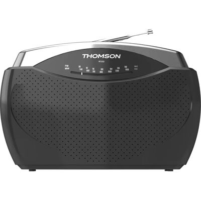 Rádio portátil Thomson RT222 - Analógico, Preto & Prata Rádio portátil Thomson RT222 - Analógico, Preto & Prata