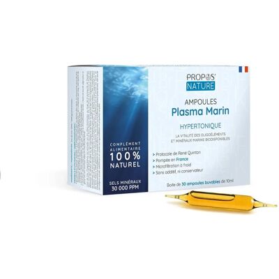 Agua de mar hipertónica Propos Nature 30 ampollas de 10ml Agua de mar hipertónica Propos Nature 30 ampollas de 10ml