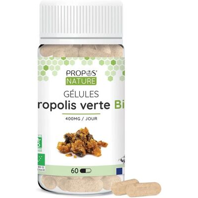 Organiska Gröna Propolis Kapslar - Kosttillskott Organiska Gröna Propolis Kapslar - Kosttillskott