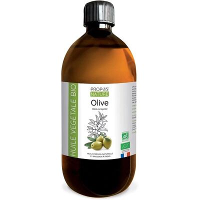 Huile d'olive BIO - 500 ml - Propos Nature - Huile végétale vierge bio - Publicité Huile d'olive BIO - 500 ml - Propos Nature - Huile végétale vierge bio - Publicité